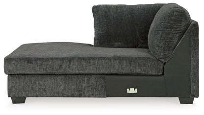 Biddeford Shadow 2-Piece Sectional and Oversized Swivel Accent Chair - 35504U2