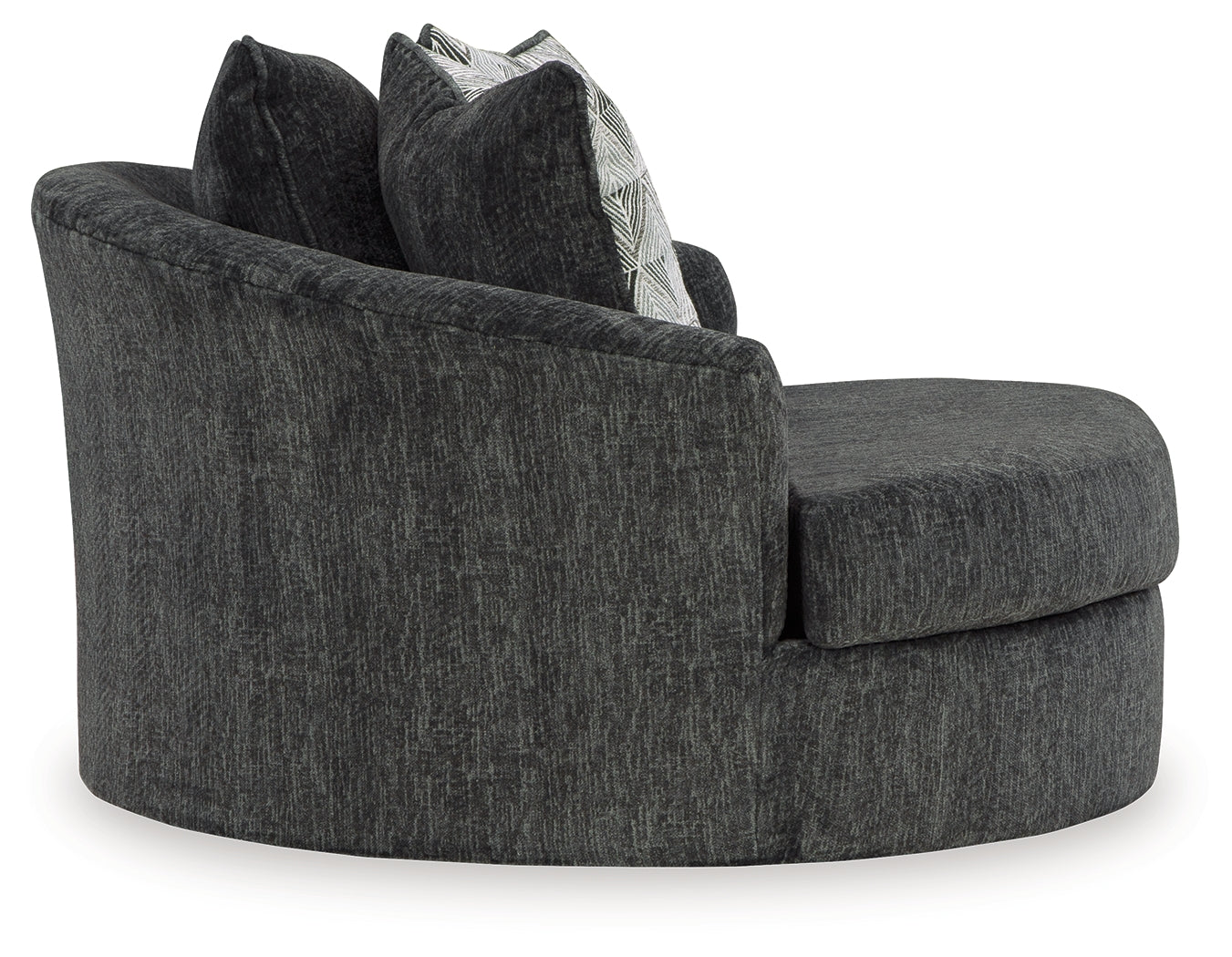 Biddeford Shadow 2-Piece Sectional and Oversized Swivel Accent Chair - 35504U2