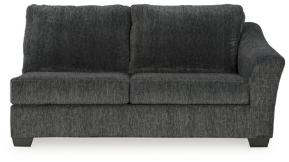 Biddeford Shadow 2-Piece Sectional and Oversized Swivel Accent Chair - 35504U2