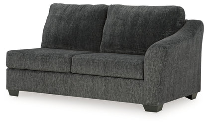 Biddeford Shadow 2-Piece Sectional and Oversized Swivel Accent Chair - 35504U2
