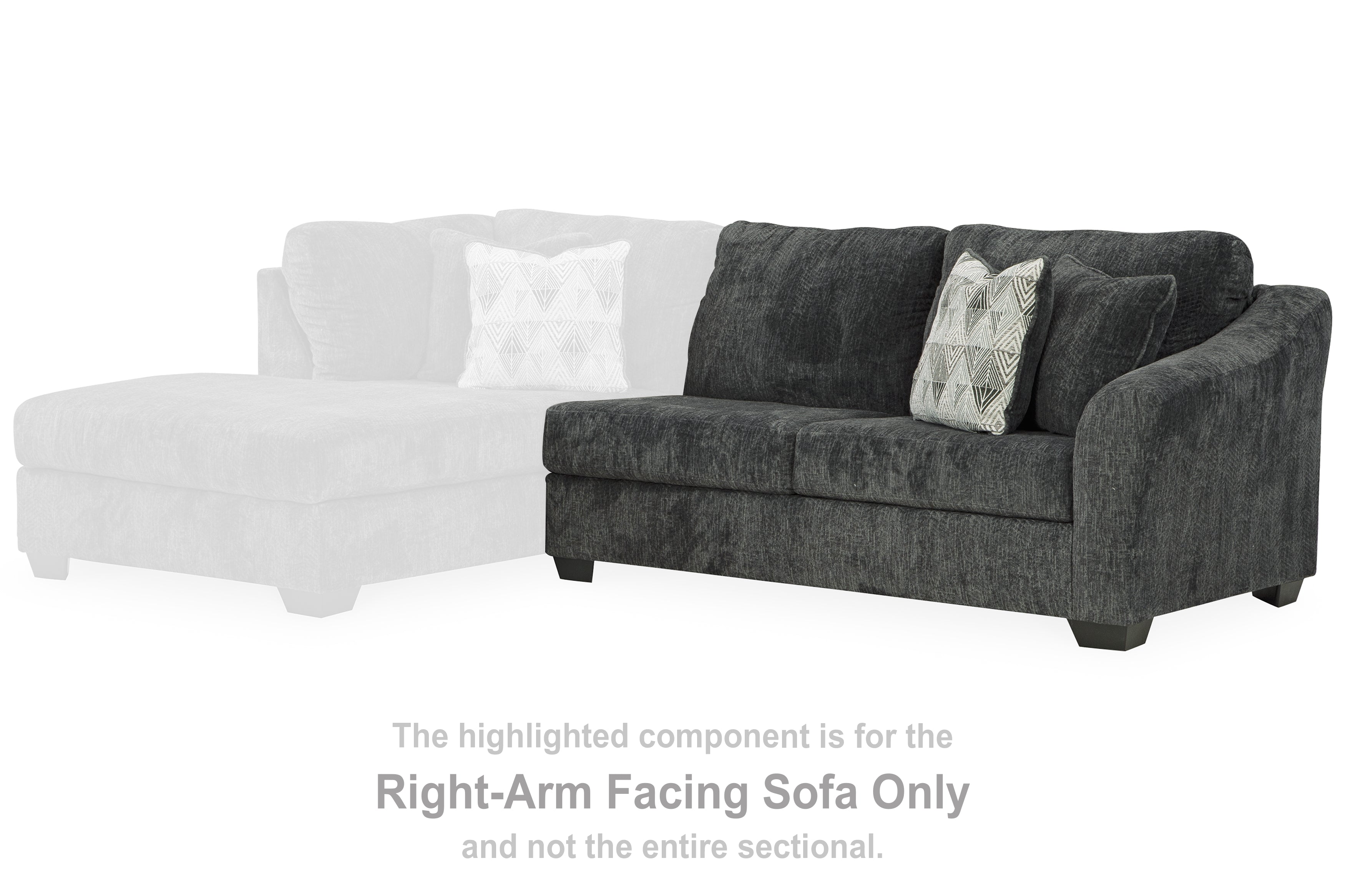 Biddeford Shadow 2-Piece Sectional and Oversized Swivel Accent Chair - 35504U2