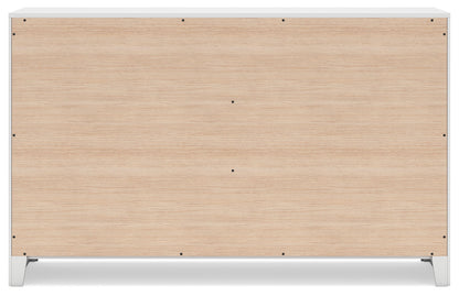 Binterglen California King Panel Bed with Dresser and 2 Nightstands in White from Ashley - Luna Furniture