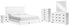 Binterglen California King Panel Bed with Mirrored Dresser, Chest and 2 Nightstands in White - PKG016795