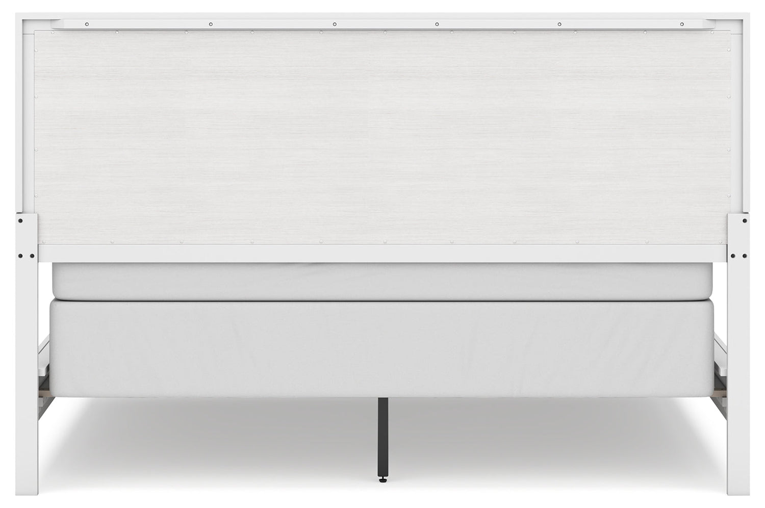 Binterglen California King Panel Bed with Mirrored Dresser, Chest and Nightstand in White from Ashley - Luna Furniture