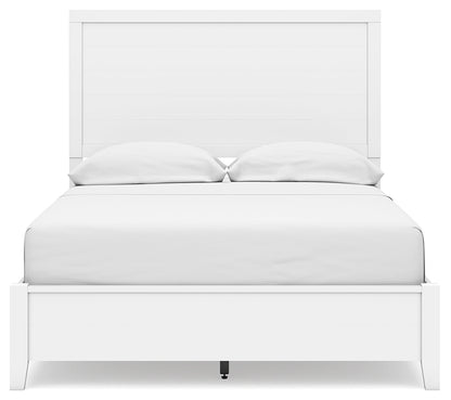 Binterglen Full Panel Bed with Dresser in White - PKG016605