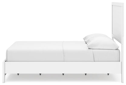 Binterglen Full Panel Bed with Dresser in White - PKG016605