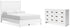 Binterglen Full Panel Bed with Dresser in White - PKG016605