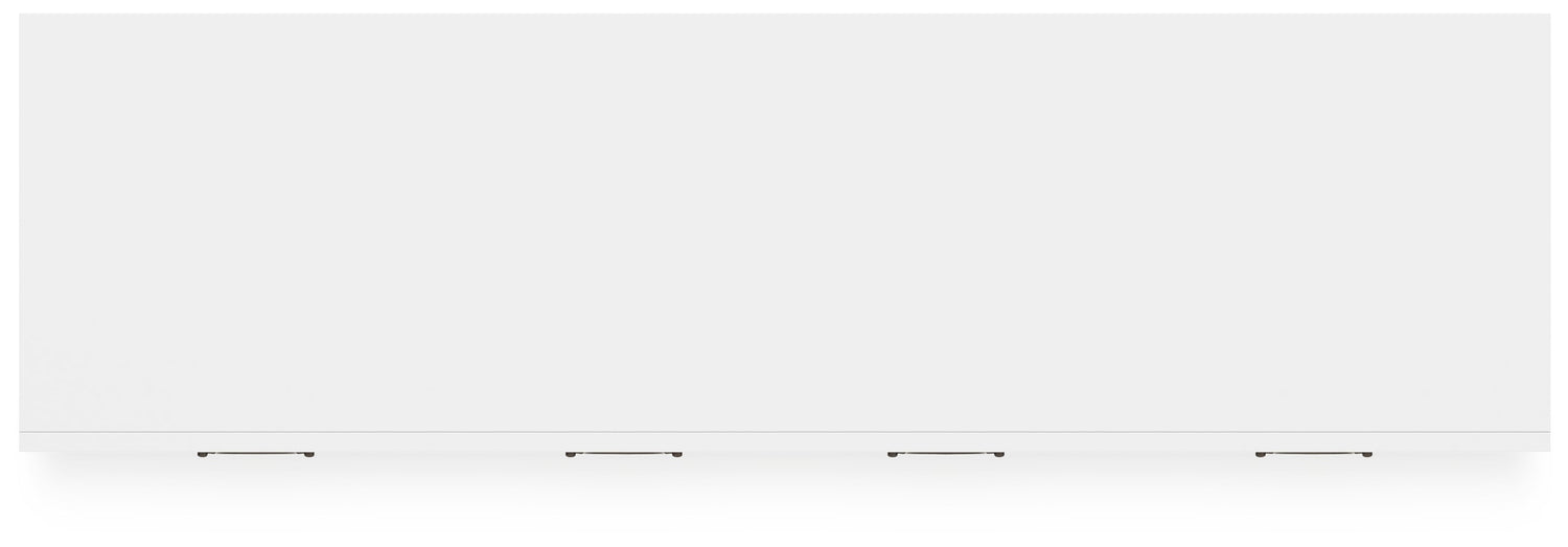 Binterglen King Panel Bed with Dresser in White - PKG016706