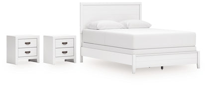 Binterglen Queen Panel Bed and 2 Nightstands - B427B18