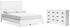 Binterglen Queen Panel Bed with Dresser in White - PKG016697