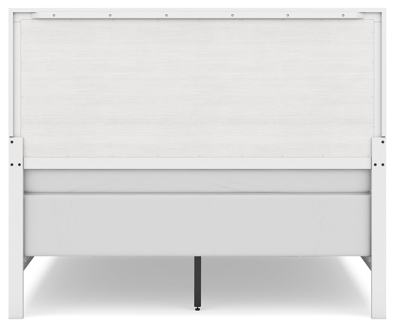 Binterglen Queen Panel Bed with Mirrored Dresser and Chest in White from Ashley - Luna Furniture