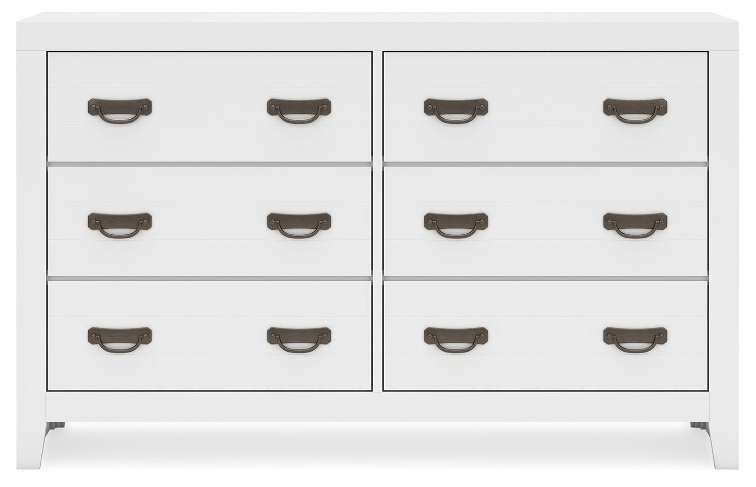 Binterglen Twin Panel Bed with Dresser and Nightstand in White - PKG019195