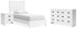 Binterglen Twin Panel Bed with Dresser and Nightstand in White - PKG019195