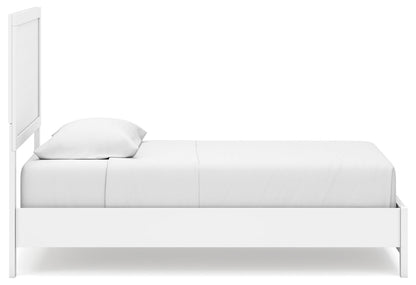 Binterglen Twin Panel Bed with Dresser and Nightstand in White - PKG019195