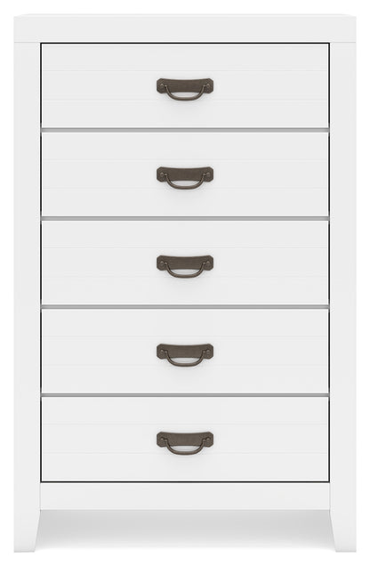 Binterglen White Full Panel Bed, Dresser, Chest and Nightstand - B427B17