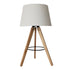 Birch Three Legged Wooden Bar Table Lamp - Natural - Black - TBL04202501