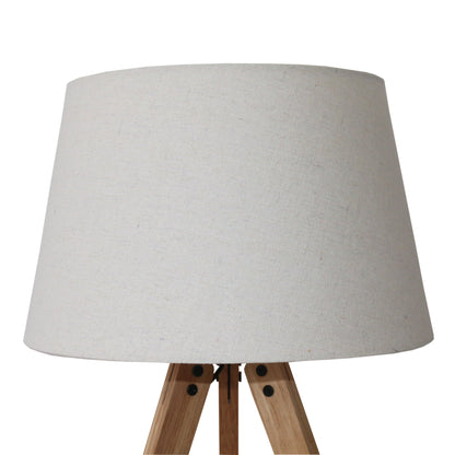 Birch Three Legged Wooden Bar Table Lamp - Natural - Black - TBL04202501