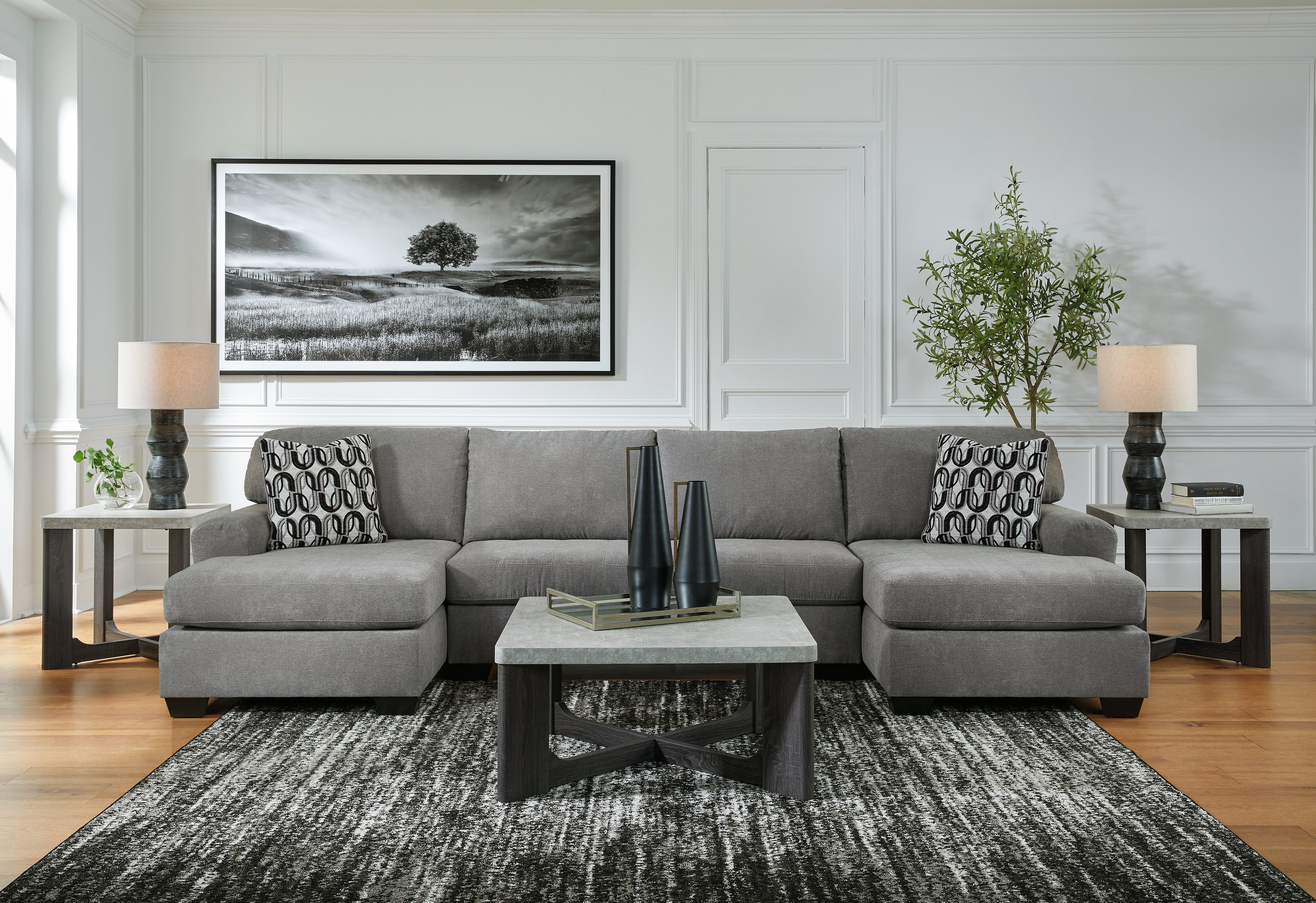 Birkdale Court Gray 3-Piece Sectional - 32402S3