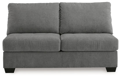 Birkdale Court Gray Armless Loveseat - 3240234