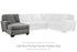 Birkdale Court Gray Left-Arm Facing Corner Chaise - 3240216