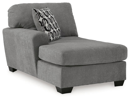 Birkdale Court Gray Left-Arm Facing Corner Chaise - 3240216