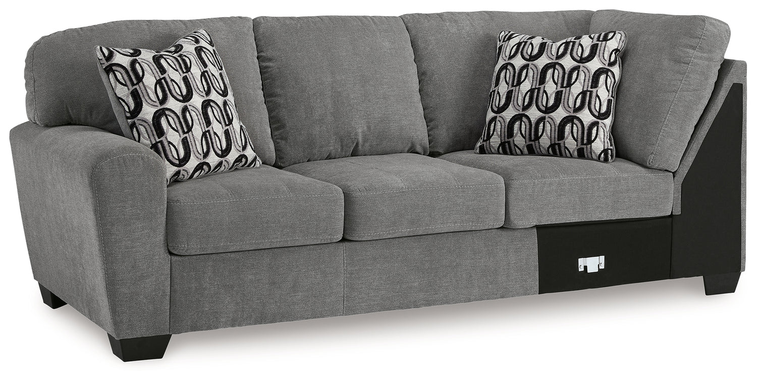 Birkdale Court Gray Left-Arm Facing Sofa - 3240266