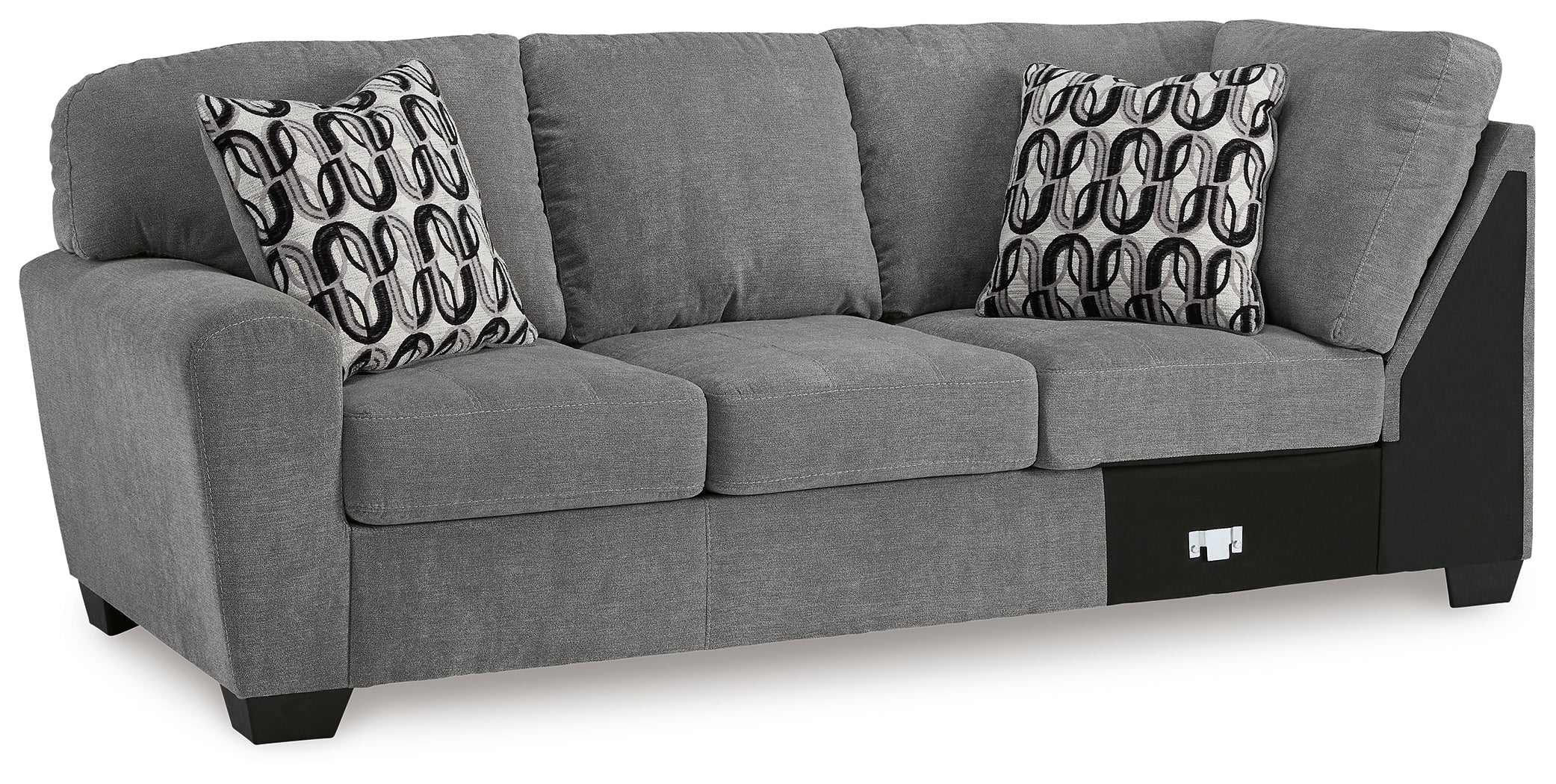 Birkdale Court Gray Left-Arm Facing Sofa - 3240266