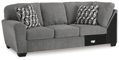 Birkdale Court Gray Left-Arm Facing Sofa - 3240266