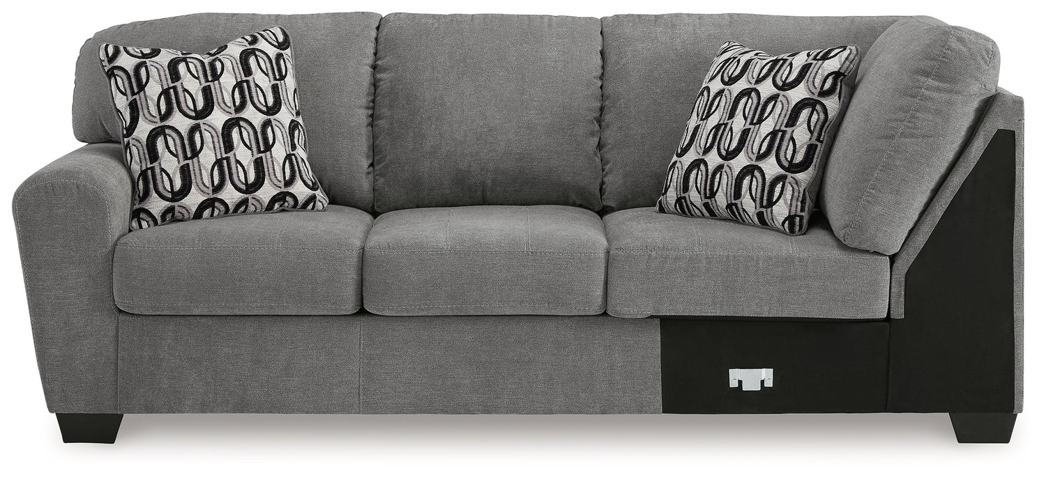Birkdale Court Gray Left-Arm Facing Sofa - 3240266