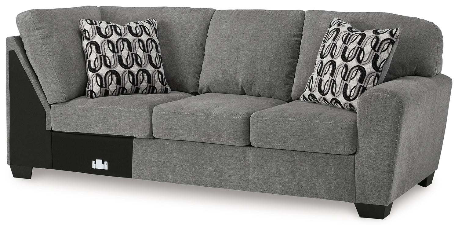 Birkdale Court Gray Right-Arm Facing Sofa - 3240267