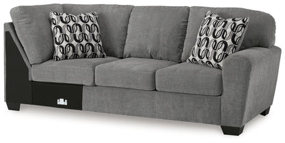 Birkdale Court Gray Right-Arm Facing Sofa - 3240267
