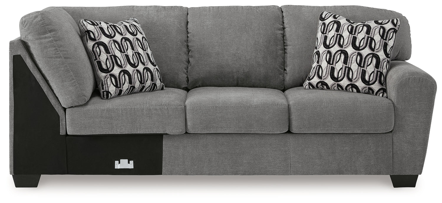 Birkdale Court Gray Right-Arm Facing Sofa - 3240267