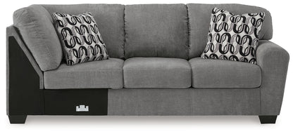 Birkdale Court Gray Right-Arm Facing Sofa - 3240267