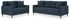 Bixler Sofa and Loveseat in Navy - PKG016462