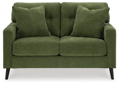 Bixler Sofa and Loveseat in Olive - PKG016464