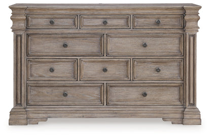 Blairhurst California King Panel Bed with Dresser and Nightstand in Light Grayish Brown - PKG019227