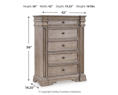 Blairhurst Queen Panel Bed, 2 Chests and 2 Nightstands - B916B12