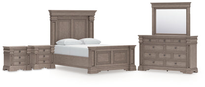 Blairhurst Queen Panel Bed, Dresser, Mirror and 2 Nightstands - B916B10