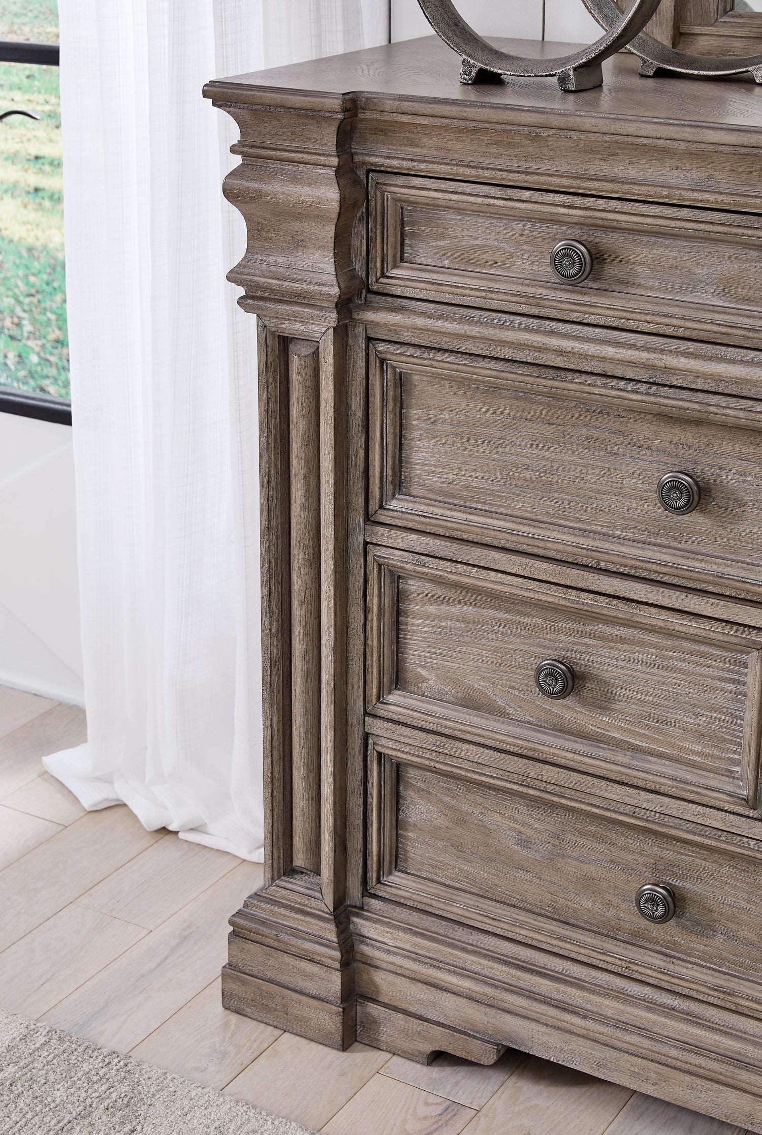 Blairhurst Queen Panel Bed with Dresser and Nightstand in Light Grayish Brown - PKG019225