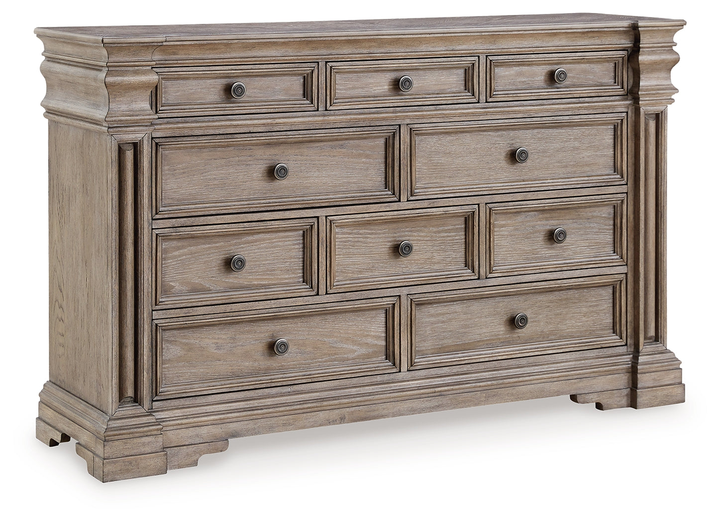 Blairhurst Queen Panel Bed with Dresser in Light Grayish Brown - PKG016988