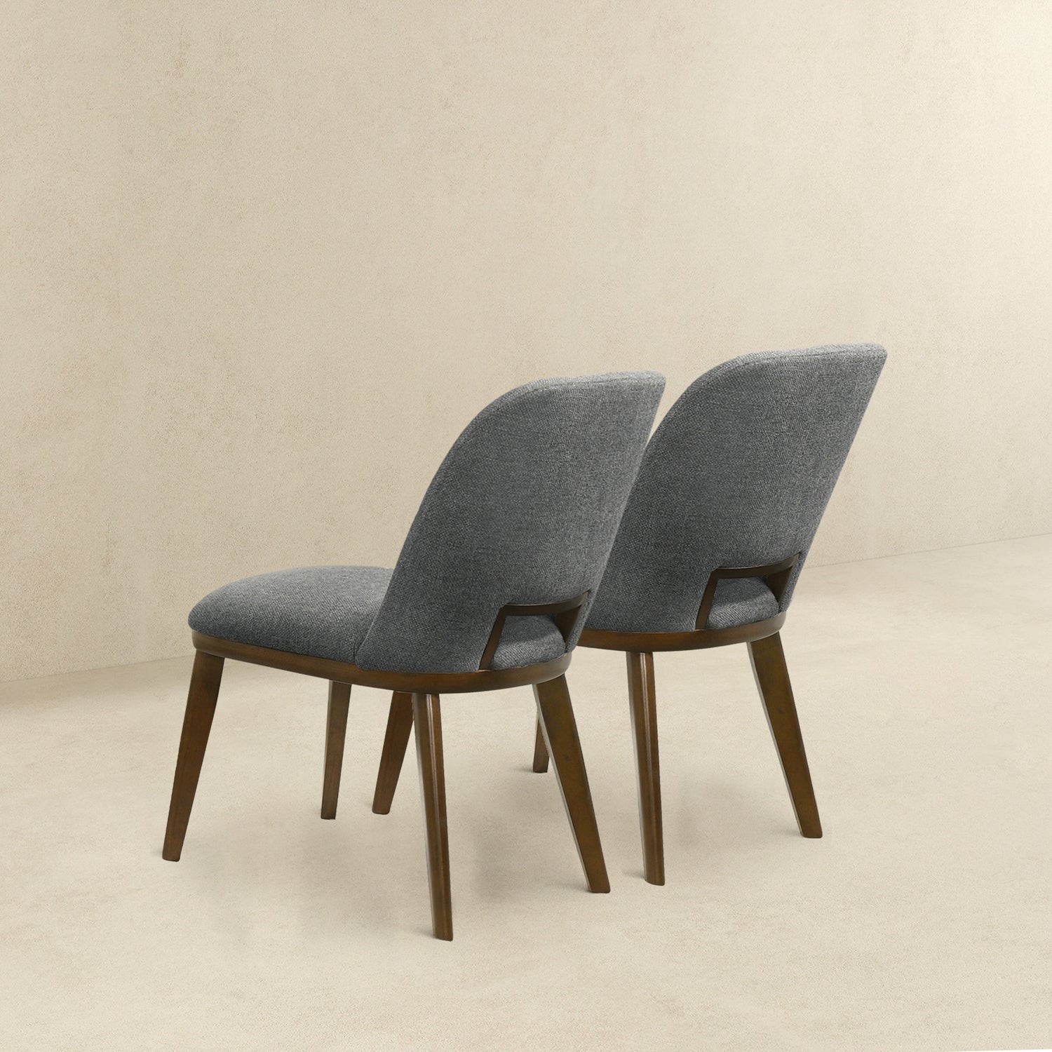 Blake Dark Grey Fabric Dining Chair (Set Of 2) - DCH00400601
