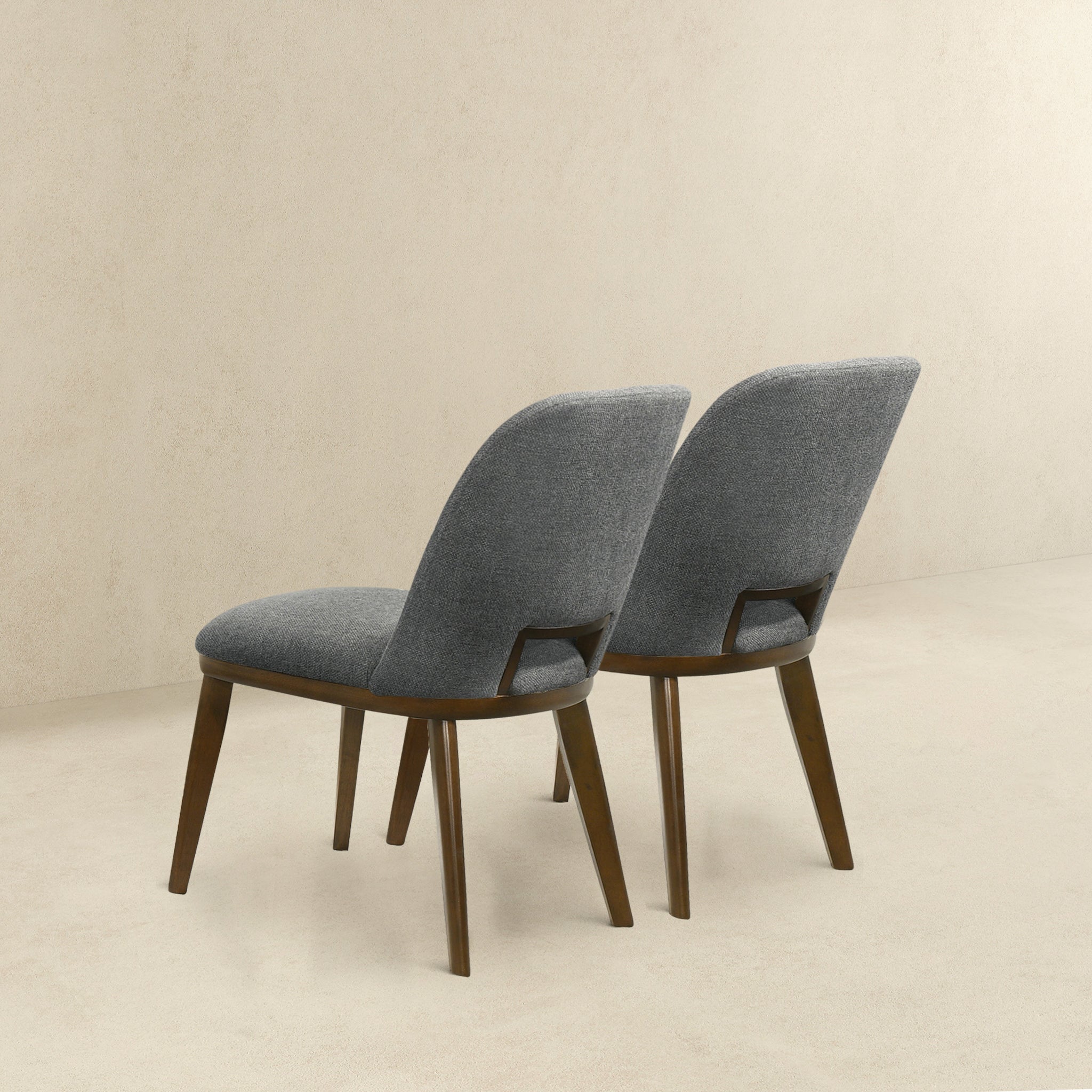 Blake Dark Grey Fabric Dining Chair (Set Of 2) - DCH00400601