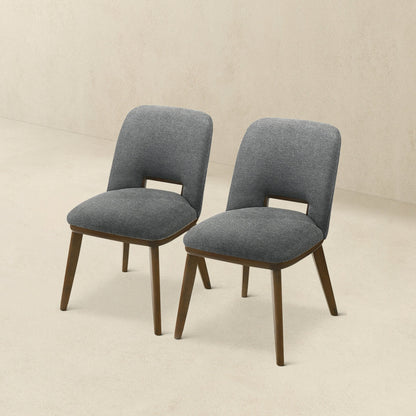 Blake Dark Grey Fabric Dining Chair (Set Of 2) - DCH00400601
