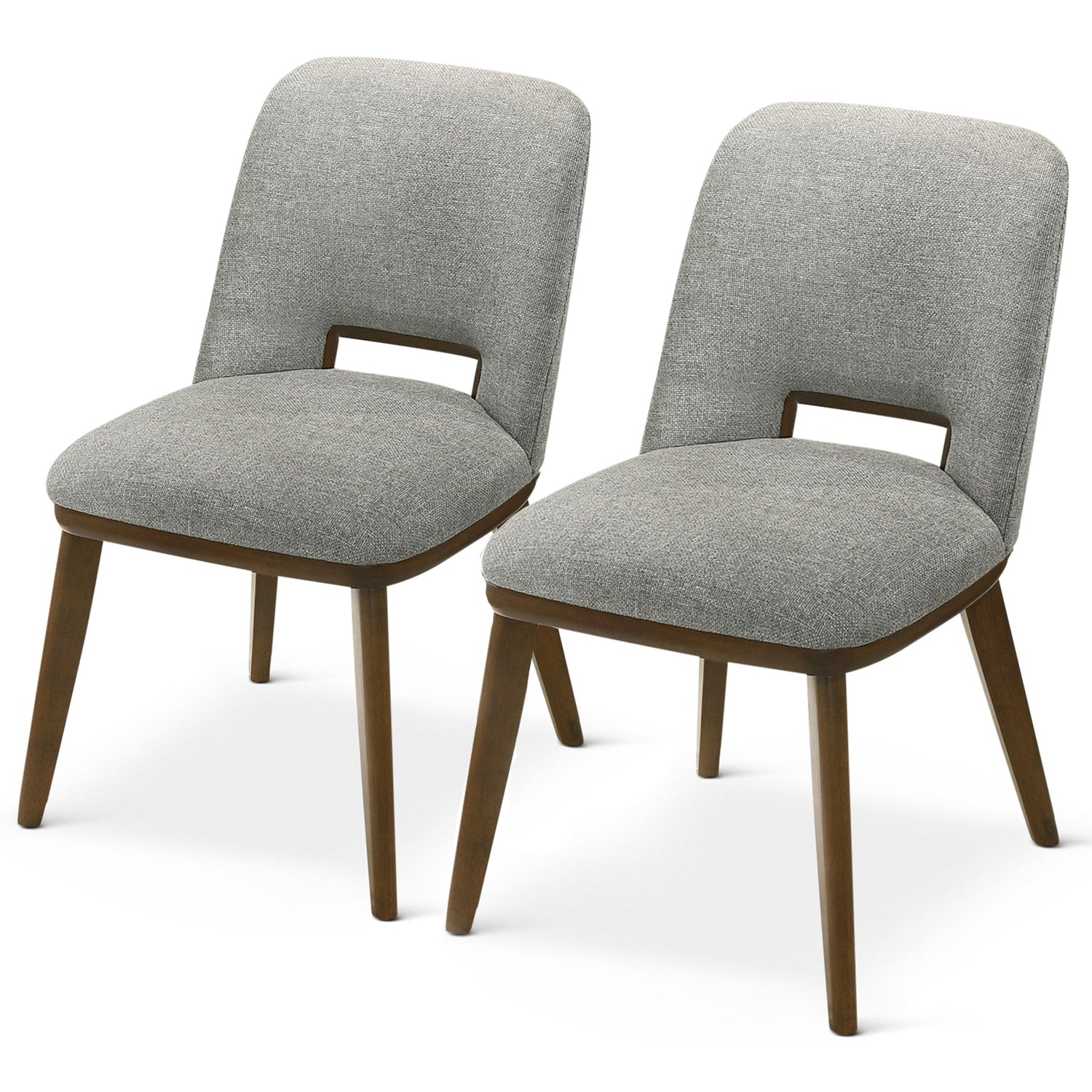 Blake Light Grey Fabric Dining Chair (Set Of 2) - DCH00400602