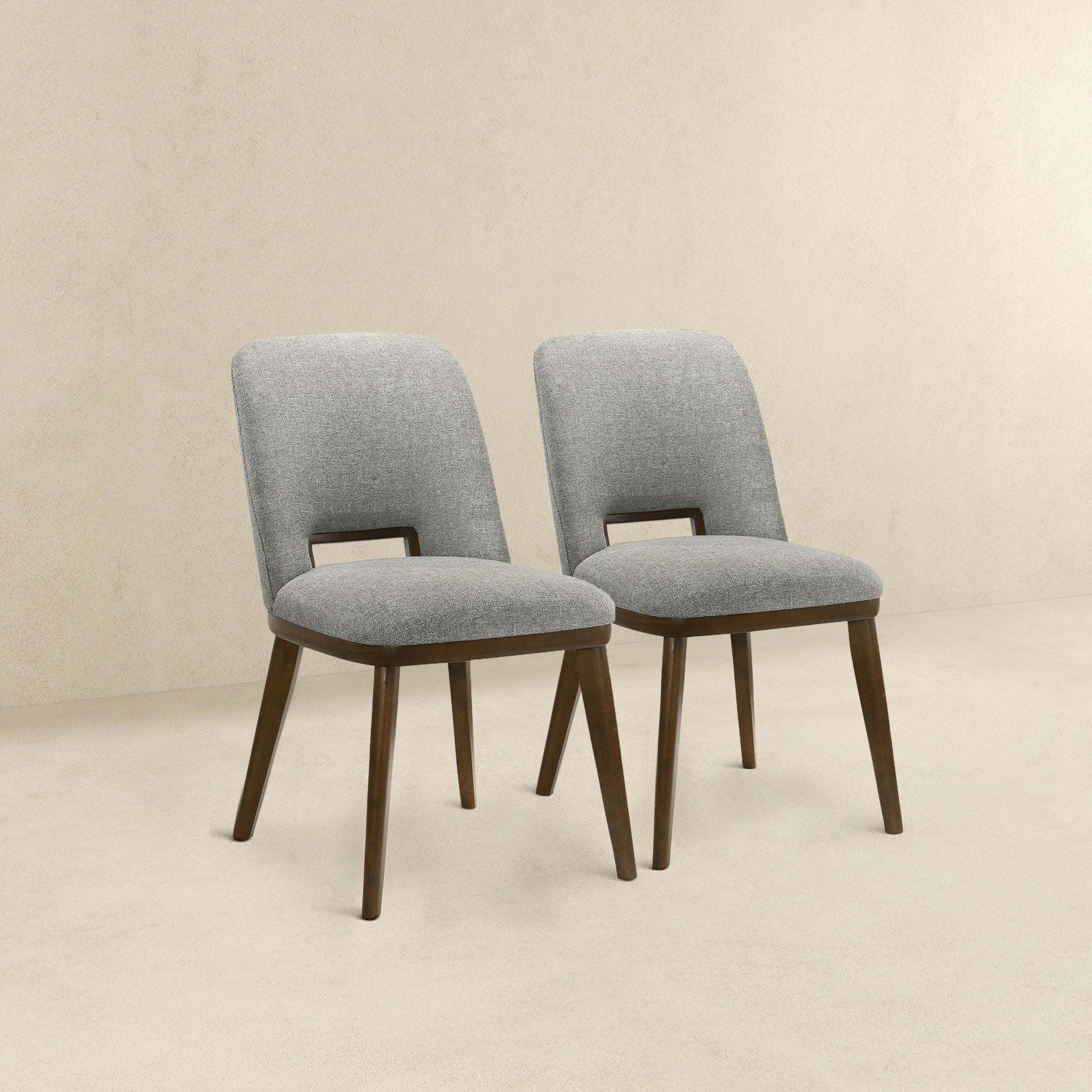 Blake Light Grey Fabric Dining Chair (Set Of 2) - DCH00400602