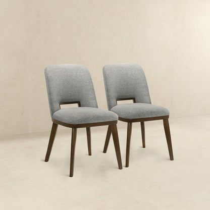 Blake Light Grey Fabric Dining Chair (Set Of 2) - DCH00400602