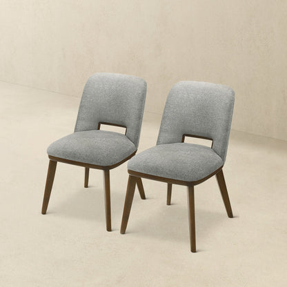 Blake Light Grey Fabric Dining Chair (Set Of 2) - DCH00400602