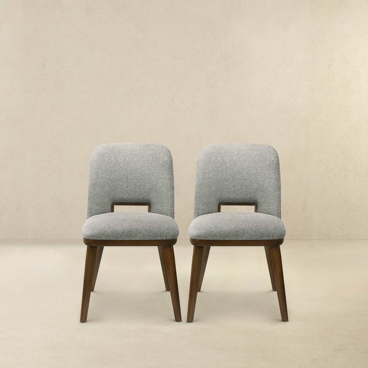 Blake Light Grey Fabric Dining Chair (Set Of 2) - DCH00400602