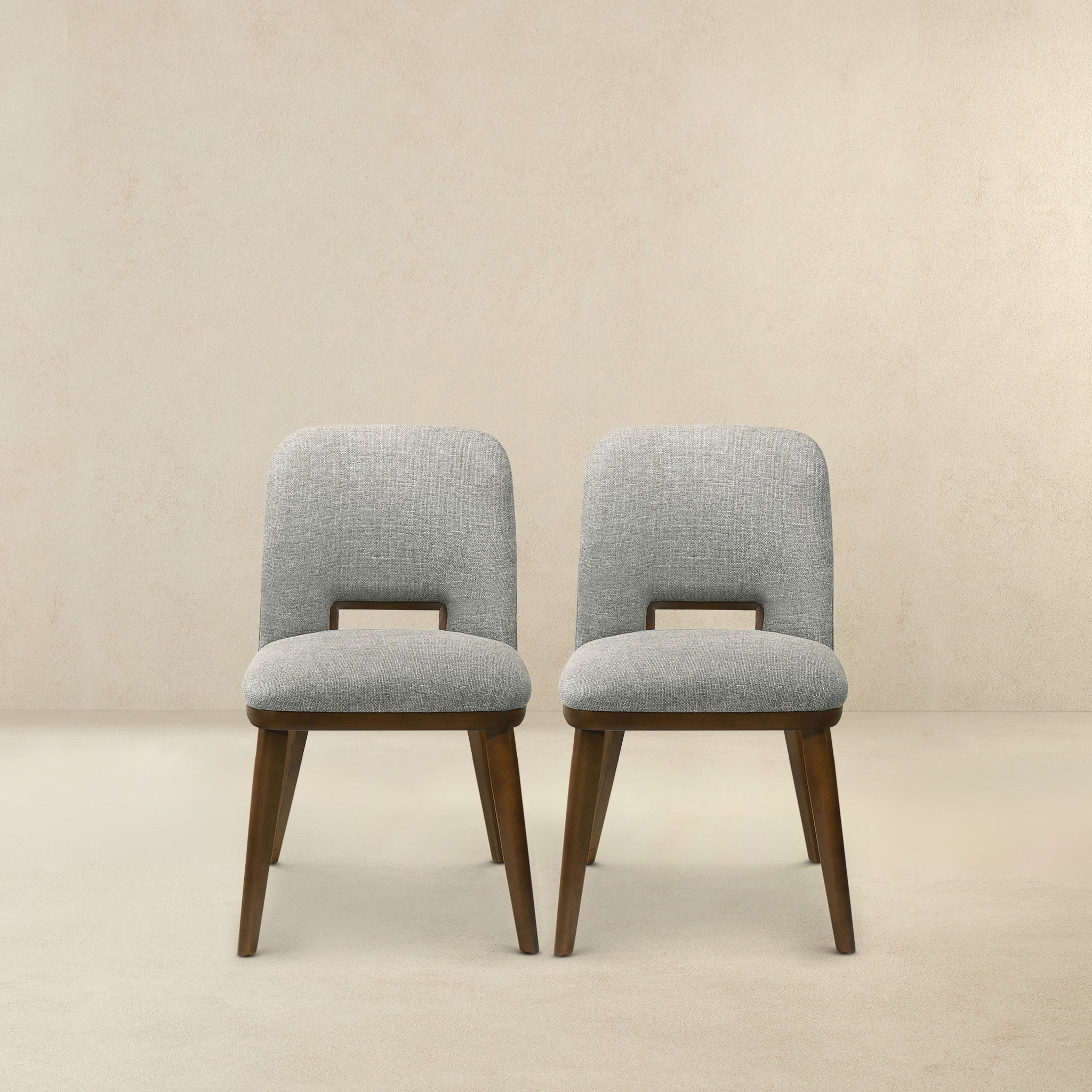 Blake Light Grey Fabric Dining Chair (Set Of 2) - DCH00400602