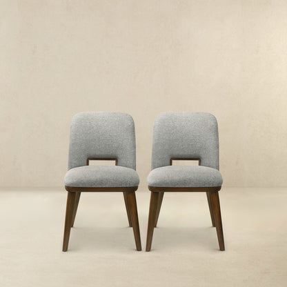 Blake Light Grey Fabric Dining Chair (Set Of 2) - DCH00400602